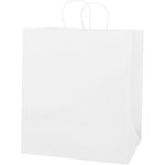 image of White Shopping Bags - 10 in x 14 in x 15.5 in - SHP-3935