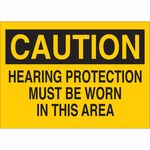 image of Brady B-302 Polyester Rectangle Yellow PPE Sign - 5 in Width x 3.5 in Height - Laminated - 87778