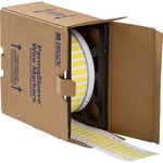 image of Brady PermaSleeve LSZH-250-150-Y-M-2 Pre-sized Sleeves for Printers - 1.5 in x 0.439 in - Polyolefin - Yellow - 64199