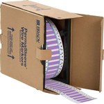 image of Brady 3PS-250-2-VT Die-Cut Printer Sleeve - 2 in x 0.439 in - Polyolefin - Purple - B-342 - 57675
