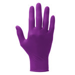 image of Kimtech Polaris Dark Magenta Large Exam Gloves - 9.5 in Length - Textured Fingers Finish - 5.9 mil Thick - 62773