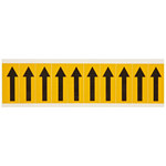 image of Brady 1534-ARO Arrow Marking Label - 7/8 in x 2 1/4 in - Vinyl - Black on Yellow - B-946 - 44039