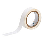 image of Brady THT-164-488-1 Die-Cut Printer Label Roll - 0.9 in x 0.9 in - Polyester - White - B-488 - 19261
