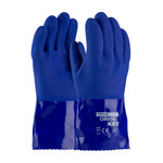 image of PIP XtraTuff 58-8658K Blue XL Cut-Resistant Gloves - ANSI A3 Cut Resistance - PVC Coating - 12 in Length - 58-8658K/XL