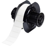 image of Brady Workhorse B33-136-7425 Die-Cut Printer Label Roll - 1.5 in x 0.75 in - Polypropylene - White - B-7425 - 58124