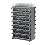 image of Akro-Mils APRD090 Fixed Rack - Gray - 16 Shelves