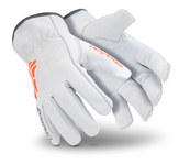 image of HexArmor Chrome SLT 4061 White 9 Goatskin Cut and Sewn Cut-Resistant Gloves - ANSI A5 Cut Resistance - 4061-L (9)