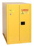 Eagle 55 gal Yellow Steel Hazardous Material Storage Cabinet - 31 1/4 in Width - 50 in Height - Bench Top - 048441-33163
