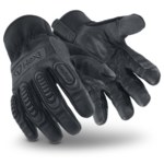 image of HexArmor Hex1 2125 Black/Yellow 9 Goatskin Goat Skin Leather Cut and Sewn Work Gloves - 2125 SZ 9