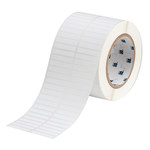 image of Brady THT-4-351-10 Die-Cut Printer Label Roll - 1.5 in x 1/4 in - Vinyl - White - B-351 - 30208