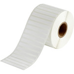 image of Brady THT-151-499-1.5-SC Die-Cut Printer Label Roll - 2 in x 2 in - Nylon - White - B-499 - 80380