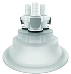 image of Justrite Polypropylene Carboy Cap Adapter - 120 mm Width - 3.7 in Height - 697841-18234