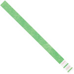 image of Shipping Supply Tyvek Green Spunbonded Olefin Wristbands - 10 in Length - SHP-12586
