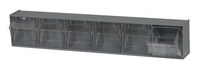 image of Quantum Storage QTB306GY Tip Out Bin Cabinet - Plastic - Gray - 23 5/8 in x 3 5/8 in x 4 1/2 in - 03473
