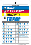 image of Brady B-302 Polyester Rectangle Hazardous Material Identification Guide (HMIG) Sign - 10 in Width x 7 in Height - Laminated - 60052