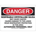 image of Brady B-401 Polystyrene Rectangle White Danger Sign - 10 in Width x 7 in Height - 149440