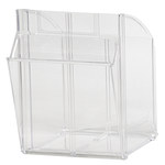image of Akro-Mils Tiltview 25 lb Gray Polystyrene Shelf Storage Bin - 6 3/4 in Length - 23 5/8 in Width - 8 3/16 in Height - 1 Compartments - 06704