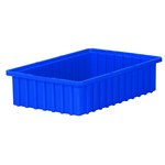 Akro-Mils Akro-Grid 0.29 ft, 2.2 gal 20 lb Blue Industrial Grade Polymer Dividable Grid Container - 16 1/2 in Length - 10 7/8 in Width - 4 in Height - 96 Maximum Compartments - 33164 BLUE