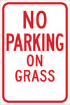 image of Brady B-959 Aluminum Rectangle White Parking Restriction, Permission & Information Sign - 12 in Width x 18 in Height - 103692