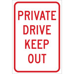 image of Brady B-959 Aluminum Rectangle White Stop Signs, Traffic Control Signs & Banners Sign - 115548