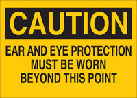image of Brady B-302 Polyester Rectangle Yellow Equipment Safety Sign - 10 in Width x 7 in Height - Laminated - 88545