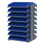 image of Akro-Mils APRD18138 Fixed Rack - Gray - 16 Shelves - APRD18138 BLUE