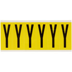 image of Brady 3450-Y Letter Label - Black on Yellow - 1 1/2 in x 3 1/2 in - B-498 - 34535