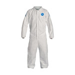image of Dupont Tyvek Chemical-Resistant Coveralls 400 D TD125SWBLG0025CM - Size Large - Blue/White - TD125S LG
