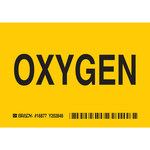 image of Brady B-302 Polyester Rectangle Yellow Safety Awareness Sign - 5 in Width x 3.5 in Height - Laminated - 16877