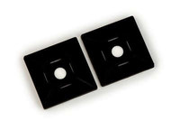 image of 3M CTB1X1BGA-C Off-White Adhesive ABS Cable Tie Mounting Base - 1 in Length - 1 in Wide - 06292