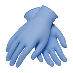 image of PIP Ambi-dex 63-332PF Blue Large Powder Free Disposable Gloves - Industrial Grade - 9 in Length - Rough Finish - 5 mil Thick - 63-332PF/L
