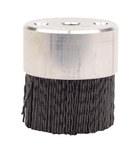 image of Weiler Bore-Rx Ceramic Bristle Disc - Medium Grade - Shank Attachment - 2 in Outside Diameter - 0.055 in Bristle Diameter - 85733