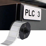 image of Brady B30EP-171-593-WT Die-Cut Printer Label Roll - 0.49 in x 1.06 in - Polyester - White - B-593 - 21099
