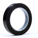 image of 3M 471 Black Marking Tape - 3/4 in Width x 36 yd Length - 5.2 mil Thick - 03114