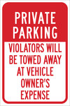 image of Brady B-401 High Impact Polystyrene Rectangle White Parking Restriction, Permission & Information Sign - 12 in Width x 18 in Height - 124366