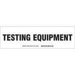 image of Brady 60305 Black on White Polyester Equipment Storage Label - Indoor / Outdoor - 12 in Width - 3 1/2 in Height - Sheet - B-302