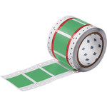 image of Brady Permasleeve 2HX-1000-2-GR-4 Die-Cut Printer Sleeve - 0.492 in x 1.236 in - Polyolefin - Green - B-7642 - 81900