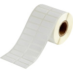 image of Brady THT-152-499-1.5-SC Die-Cut Printer Label Roll - 1 in x 0.375 in - Nylon - White - B-499 - 80377