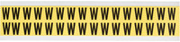 image of Brady 3420-W Letter Label - Black on Yellow - 9/16 in x 3/4 in - B-498 - 34233