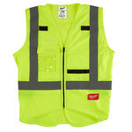 image of Milwaukee High-Visibility Vest 48-73-5062 - Size Large/XL - Yellow - 55805