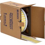 image of Brady PermaSleeve LSZH-250-150-YL-M Pre-sized Sleeves for Printers - 1.5 in x 0.439 in - Polyolefin - Yellow - 64198