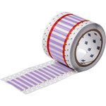 image of Brady Permasleeve 2HX-187-2-VT-4 Die-Cut Printer Sleeve - 0.492 in x 0.331 in - Polyolefin - Purple - B-7642 - 81871