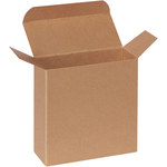 image of Kraft Reverse Tuck Folding Cartons - 2.0625 in x 4.875 in x 4.875 in - 3257