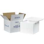 image of White Insulated Shipping Containers - 10 in x 12 in x 9 in - 2263