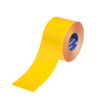 image of Brady ToughStripe Max Yellow Floor Marking Tape - 4 in Width x 100 ft Length - 0.024 in Thick - 62874