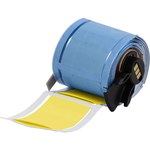 image of Brady PermaSleeve M6-1000-2-342-YL-R Heat Shrink Wire & Cable Labels - 2 in x 1.667 in - Polyolefin - Yellow - B-342 - 59524