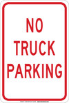 image of Brady B-555 Aluminum Rectangle White Parking Restriction, Permission & Information Sign - 12 in Width x 18 in Height - 129636