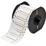 image of Brady Permasleeve B33D-375-2-7642 Die-Cut Printer Sleeve - 2 in x 0.375 in - Polyolefin - White - B-7642 - 96751