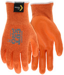image of MCR Safety CutPro Hi-Vis Orange Large Cut-Resistant Gloves - A6 Cut Resistance - Aramid - Kevlar/Steel Palm & Fingertips Coating - 9.92 in Length - Not Insulated Insulation - Rough Finish - 9178NFOL