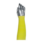 image of PIP Kut Gard 10-KS10 Yellow Kevlar Cut-Resistant Arm Sleeve - 2 Ply - 10 in Length - 616314-03639